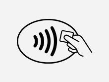 Kontaktlos bezahlen Kreditkarte Symbol für Kontaktloses Bezahlen